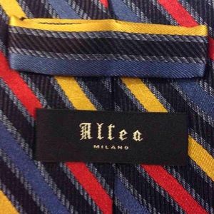 Altea Accessories - Altea Navy, Red, Gold & Blue Stripe Tie Altea Accessories - Altea Navy, Red, Gold & Blue Stripe Tie