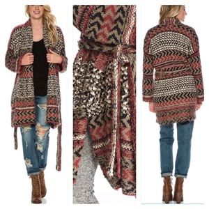 Free People belted knot sweater