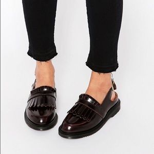 Dr Martens Cherry Red Slingback Loafers
