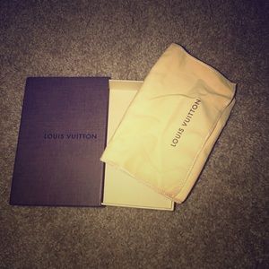 Authentic LV (small wallet) box with dust bag