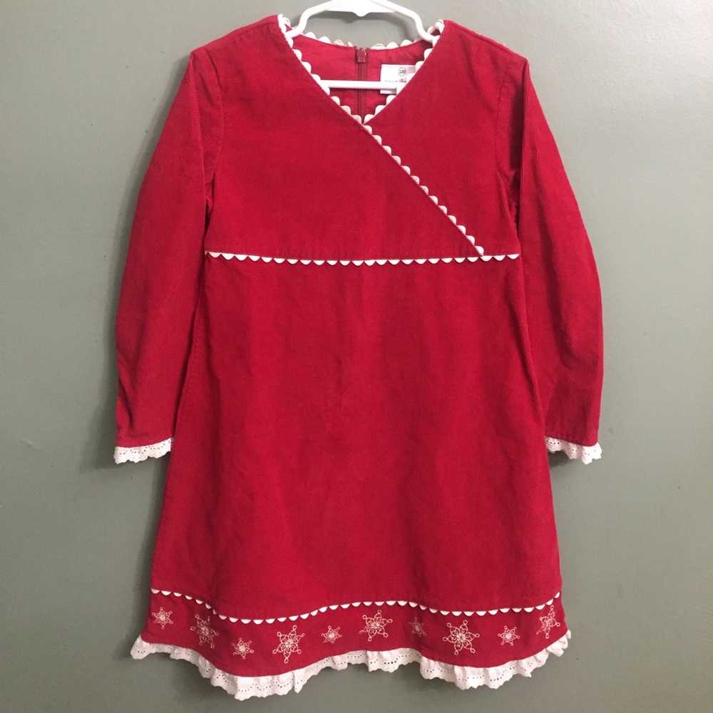 EUC Hanna Andersson Holiday Dress, 120cm