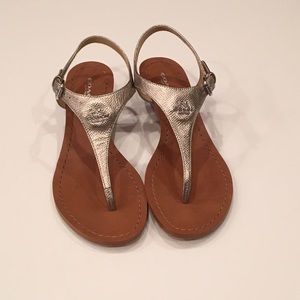 Coach wedge thong sandals