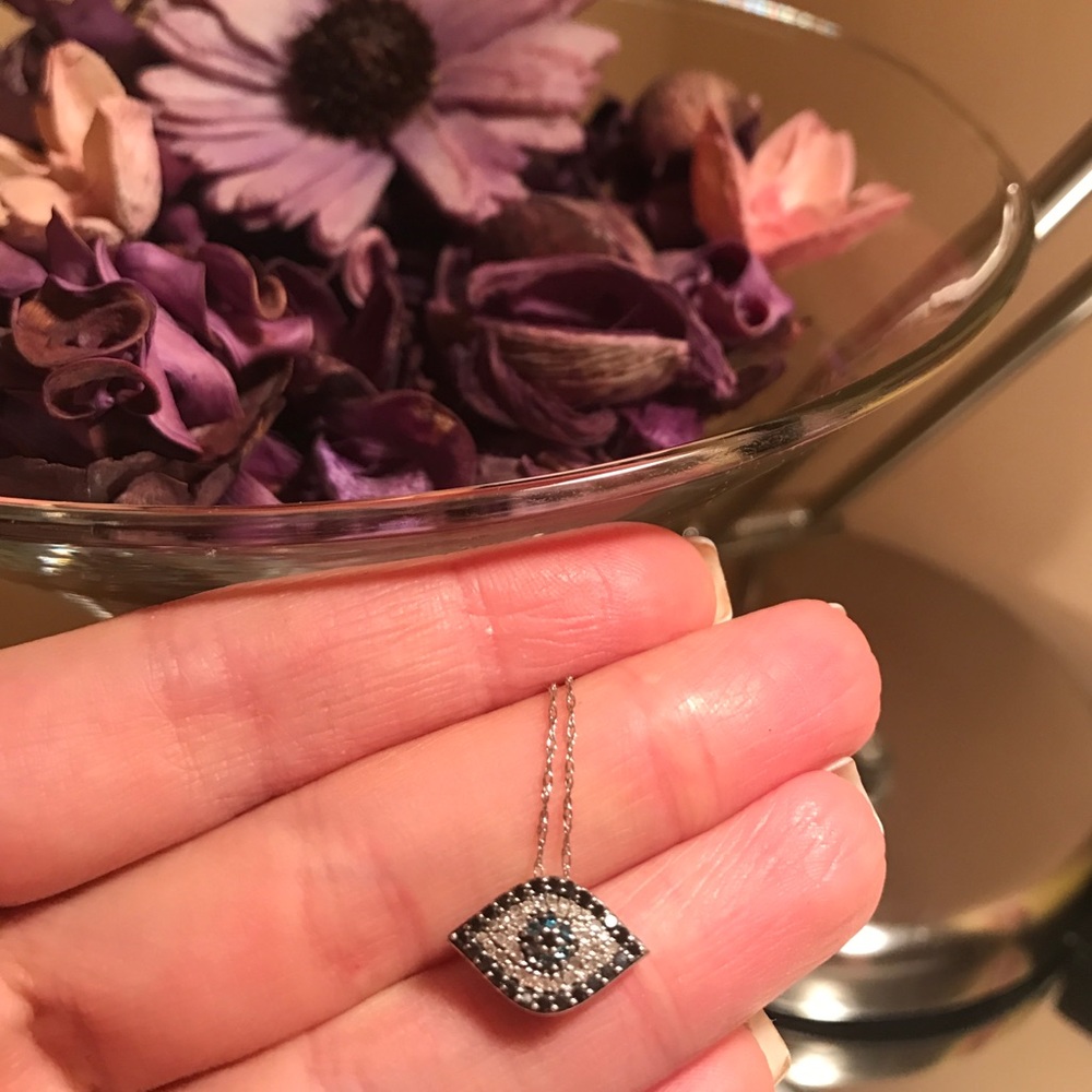 Diamond necklace 14 karat
