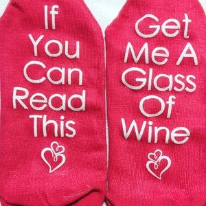 "Get Me A Glass Of Wine" Socks!