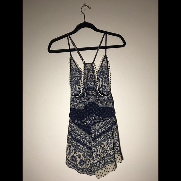 Blue printed romper - Picture 2 of 2