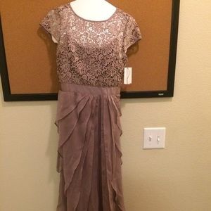 Taupe gown