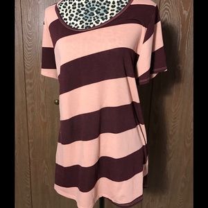 Striped LuLaRoe Classic T