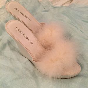 boudoir wedge slippers
