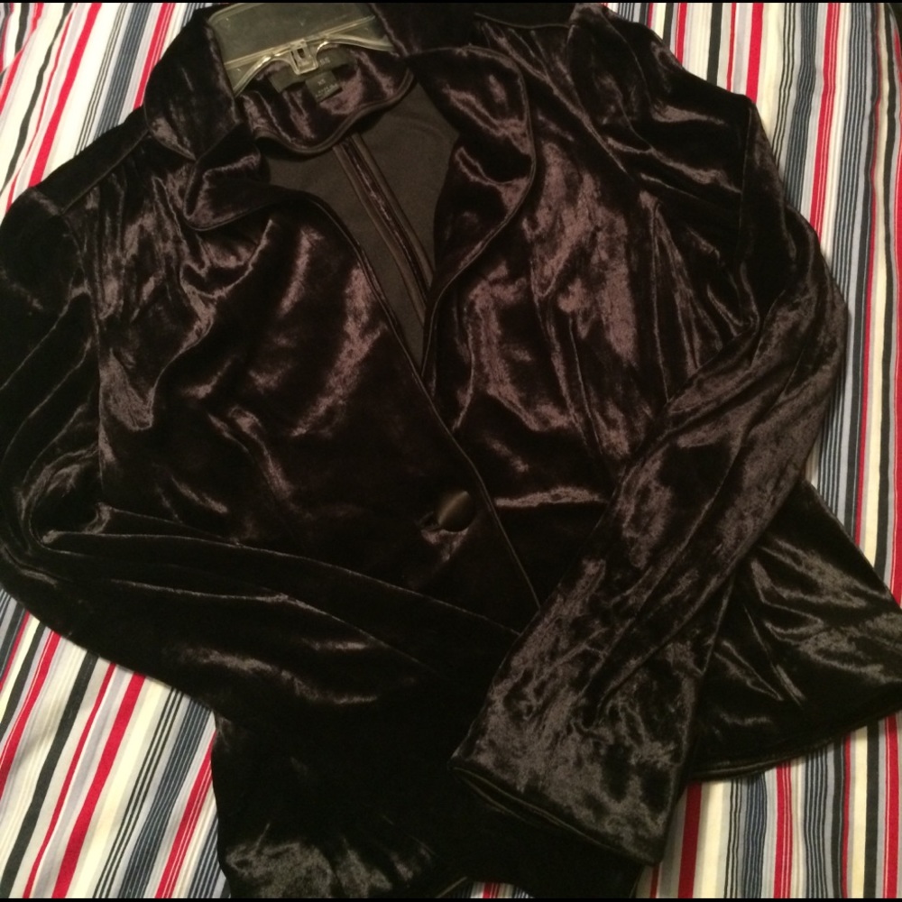 Velour blazer