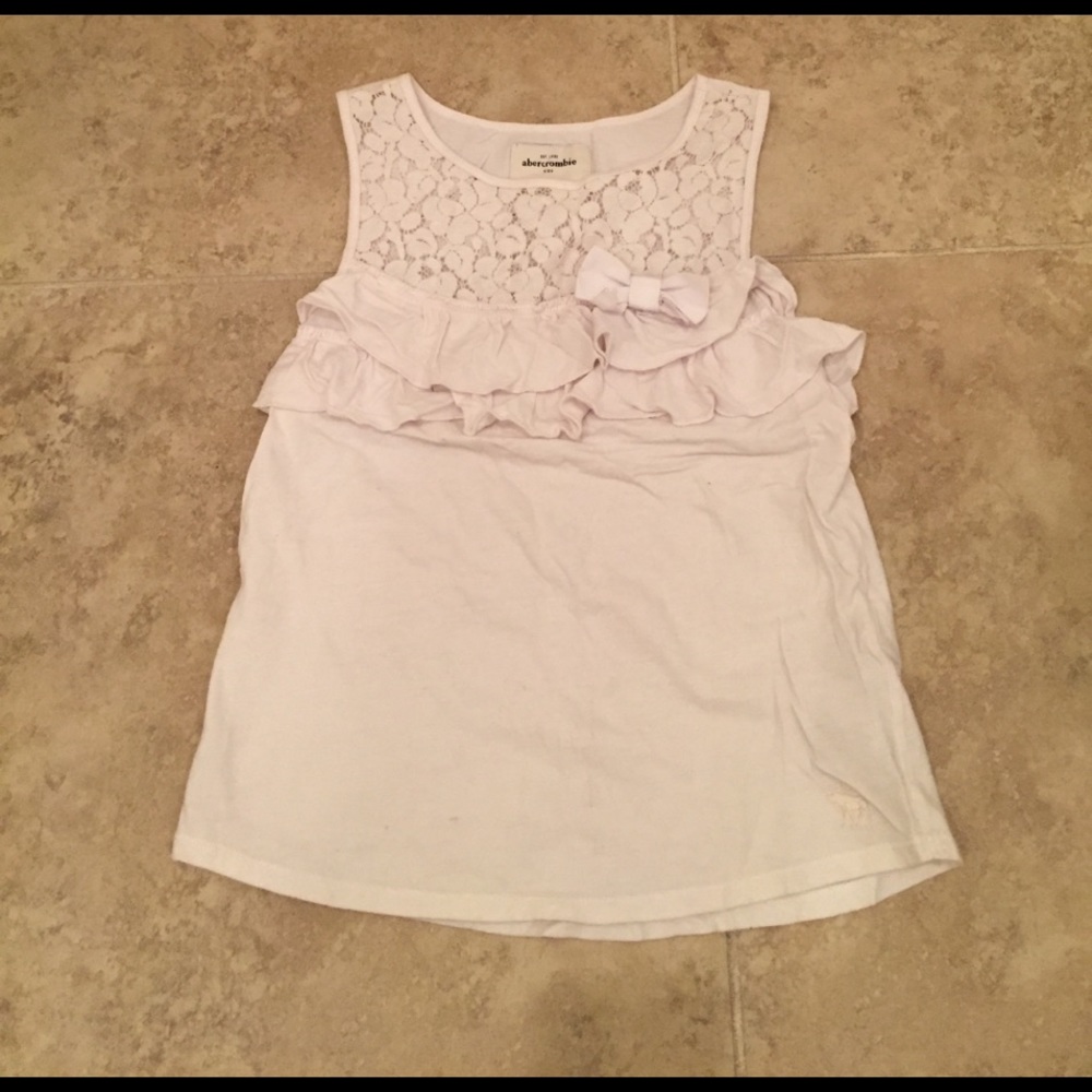 Abercrombie Girls white tank top