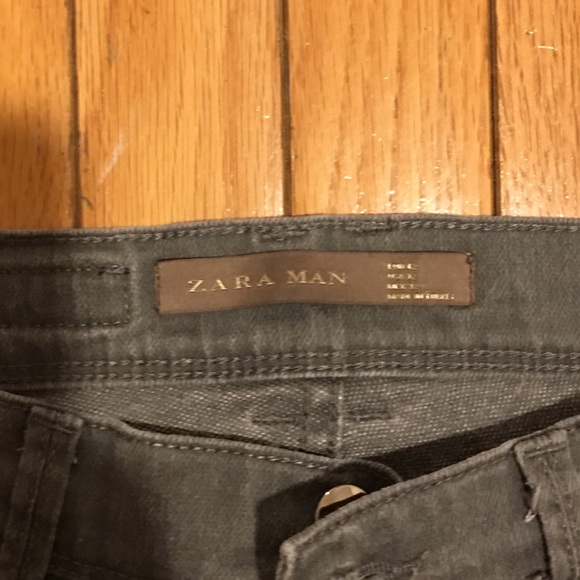 Men's Zara Heather Grey Skinny Fit Jeans - Picture 2 of 3