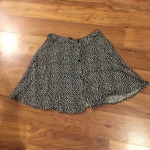 Black and white daisy skirt