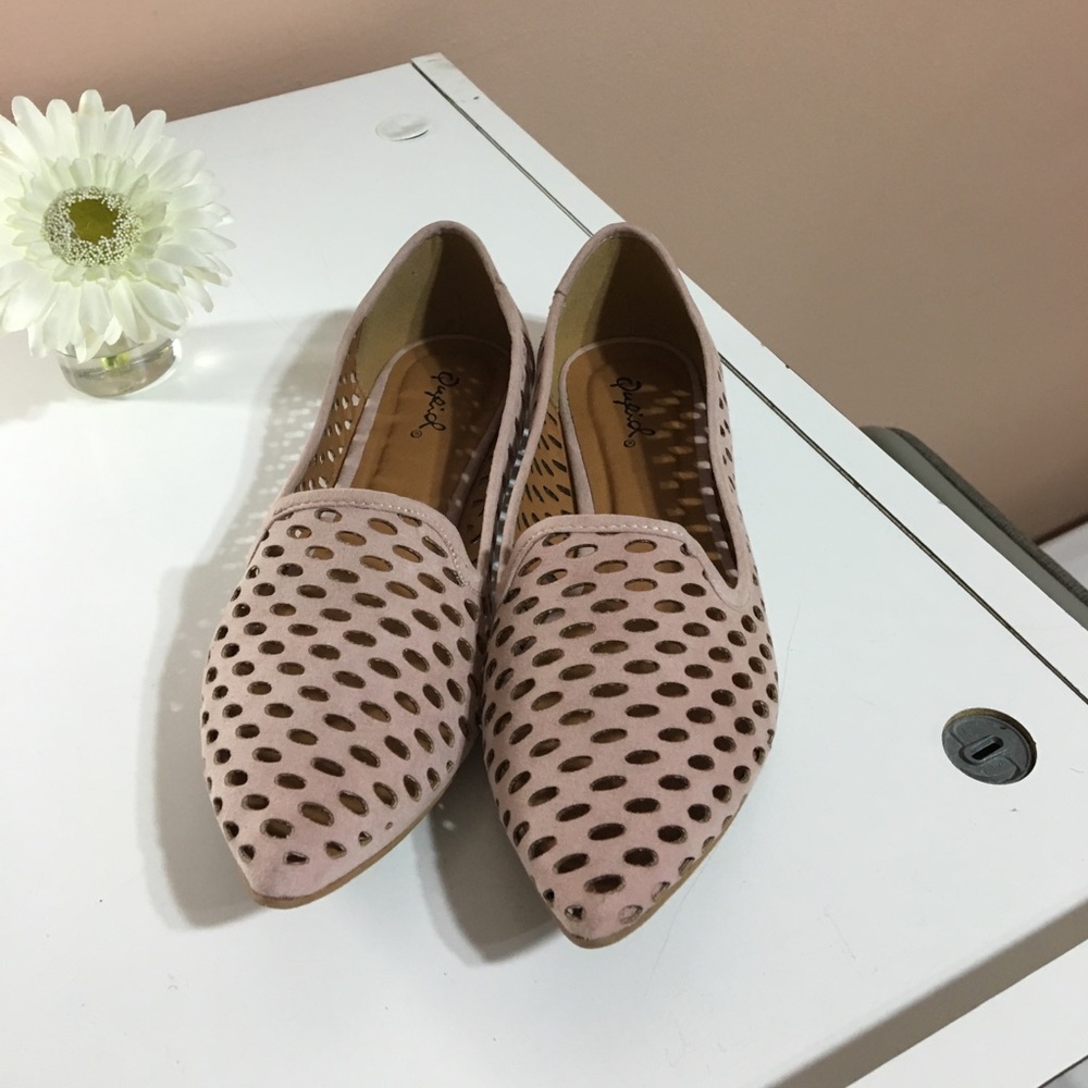 Light pink flats