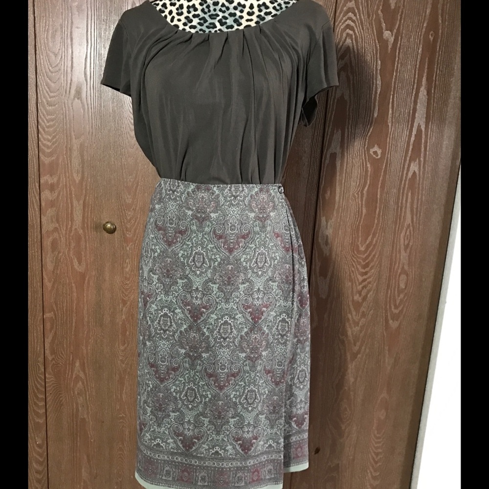 Floral Charter Club Wrap Skirt