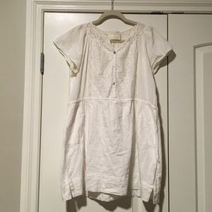 Anthropologie linen tunic dress