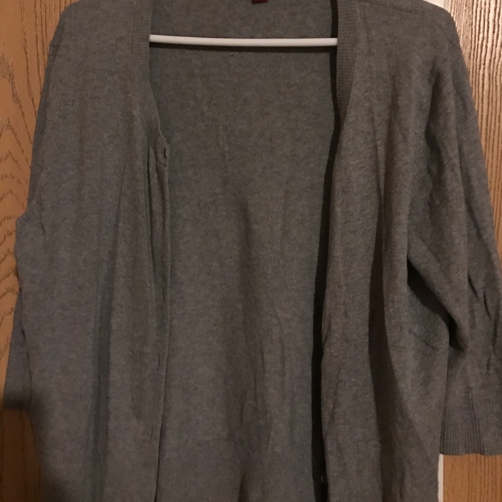 Gray button down cardigan from Target