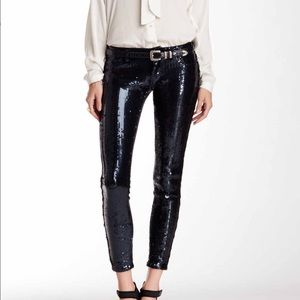 NWT Blank NYC Sequin Skinny Pant Size 28