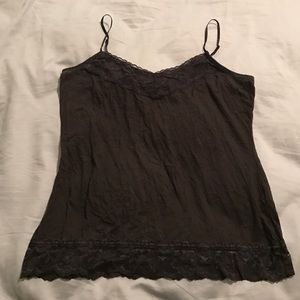 Black lace tank top