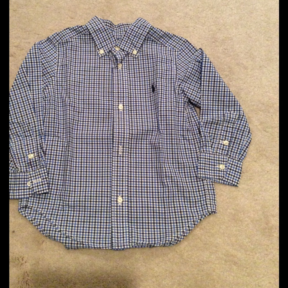 Toddler boys button up polo shirt