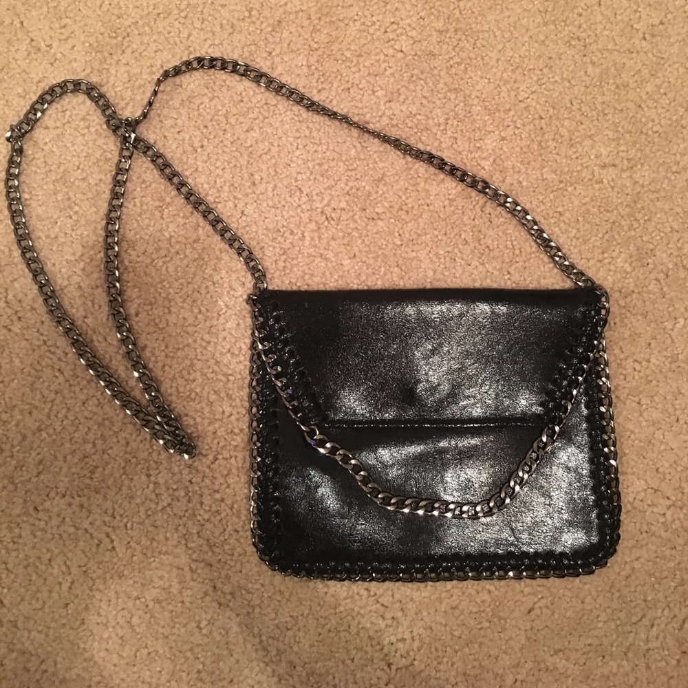 Black chain bag