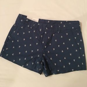 NWT Navy Shorts Nautical Sailboat Pattern Size 4