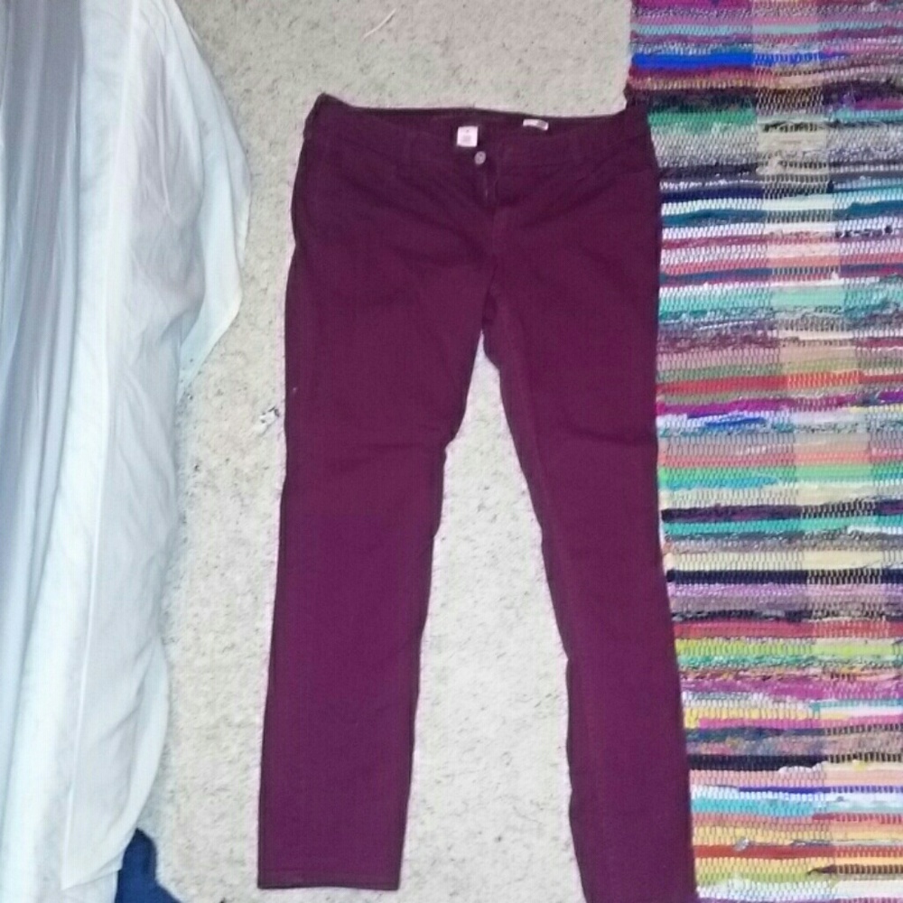 Super skinny Maroon jeans