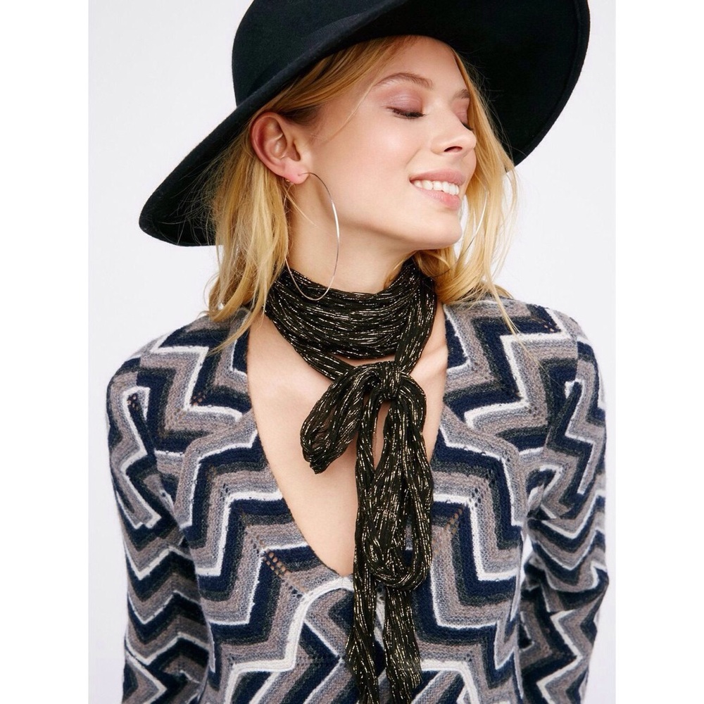 Free People Rhiannon Chevron Sweater Mini Dress - Picture 5 of 8