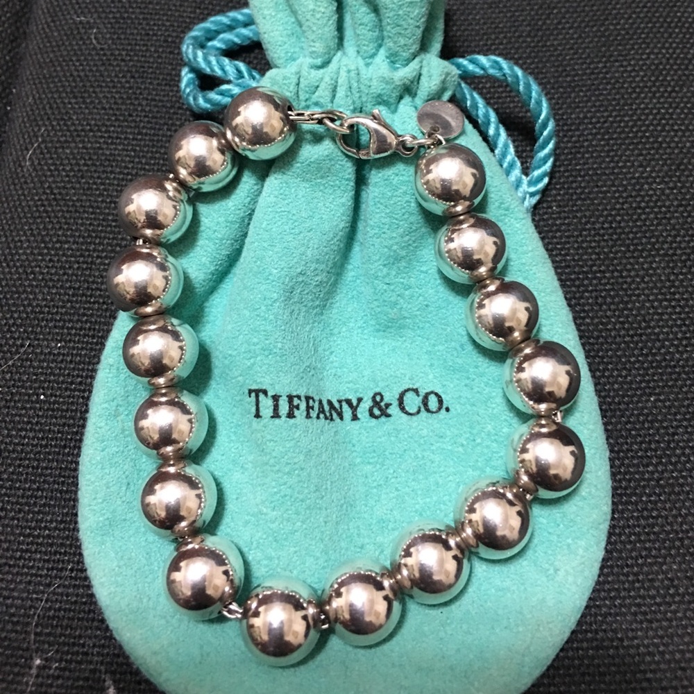 Tiffany and Co. Silver bead bracelet