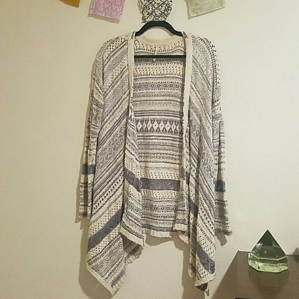Free People patterned cardigan