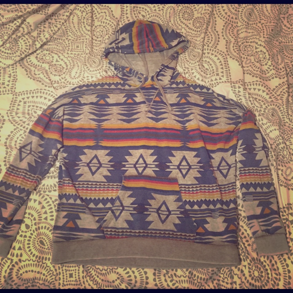 Tribal hipster hoodie