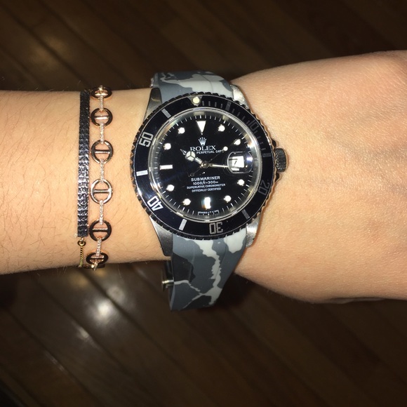 HORUS Grey Rubber Camo Strap for Audemars Piguet ! - Picture 4 of 4