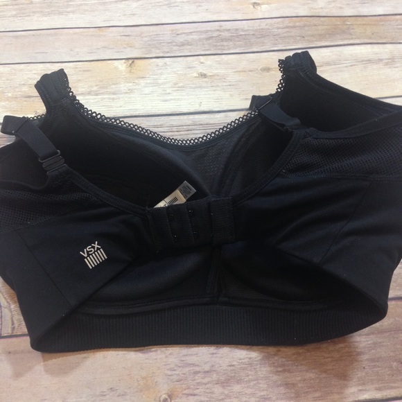 Victoria Secret VSX Black Sports Bra 32DDD - Picture 3 of 5