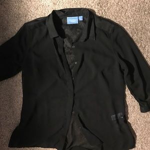 🔥Vera Wang chiffon blouse