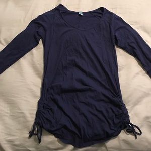 Dark blue maternity top