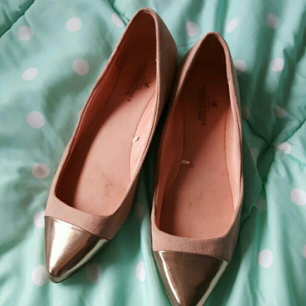 Blush Velvet/Rose Gold Flats 9