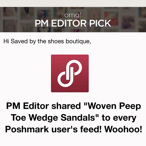 Woven Peep Toe Wedge Sandals - Picture 5 of 5