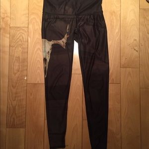 Teeki antler skull long yoga pants - medium