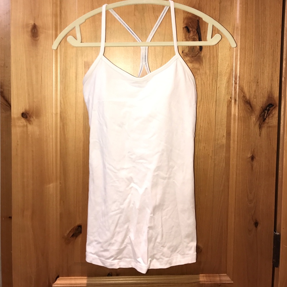 White Lululemon tank