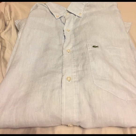 Lacoste Regular Fit Button Up Dress Shirt - Picture 4 of 4