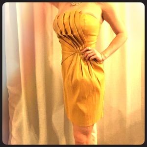 Gold cocktail dress