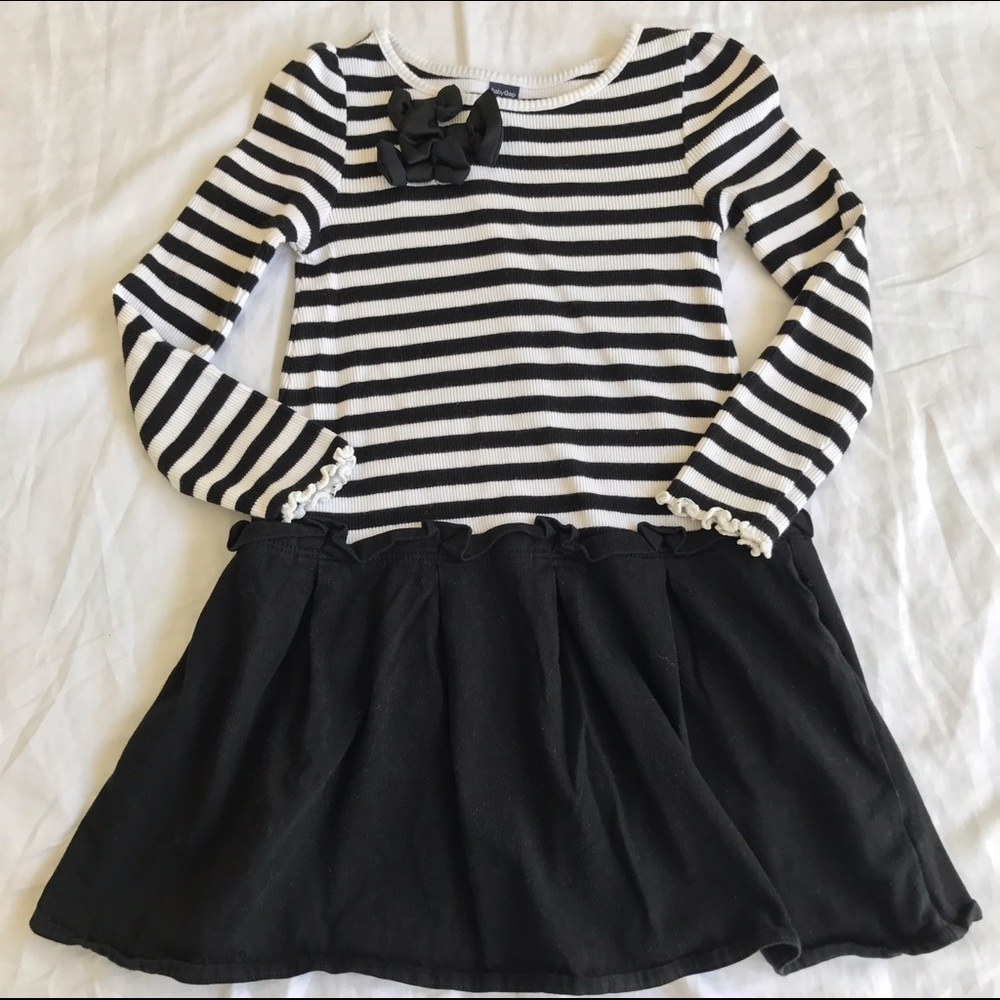 Toddler black and white dress