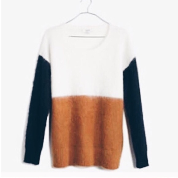 Madewell Sweaters - Madewell colorblock brushed sweater.  EUC. Size sm