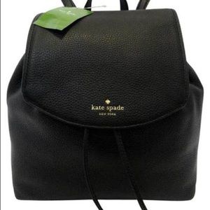 Kate Spade Mulberry Black Leather Backpack