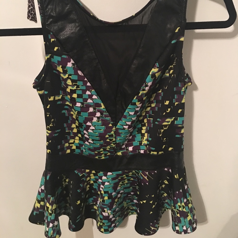 2pz bebe flare shirt and skirt used