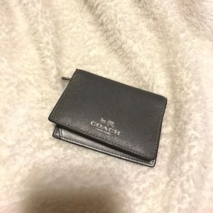COACH silver wallet