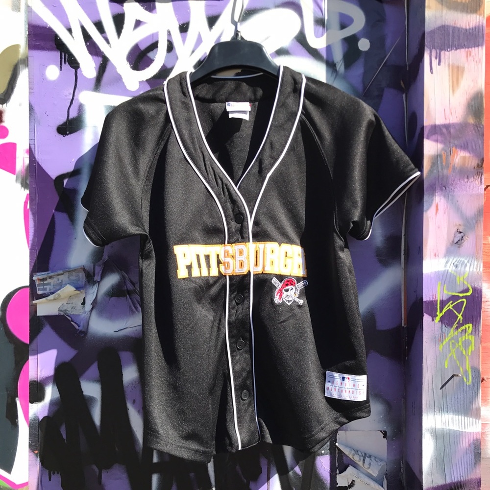 Women retro Pittsburgh baseball jersey