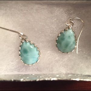 Lowest Price! Larimar Sterling Silver earrings