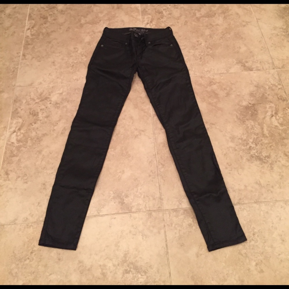 Shiny black bullhead pants