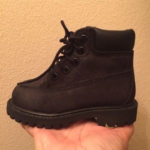 Toddler timberland boots all black