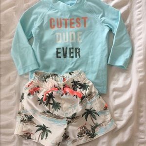 Swimsuit with Rash Guard